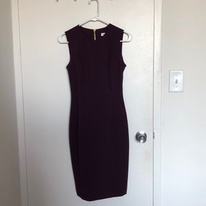 Calvin Klein Solid Crepe Sheath Dress